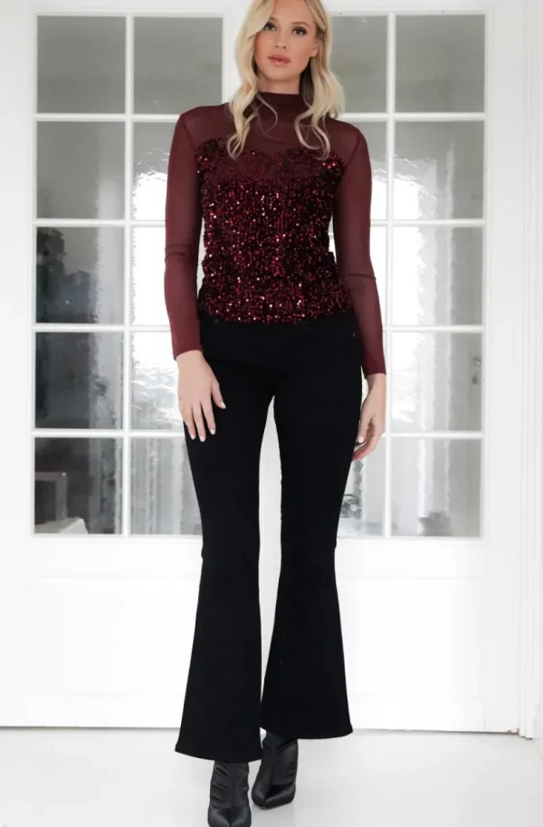 MIXED BRANDS - Top 05-3293 - Burgundy New