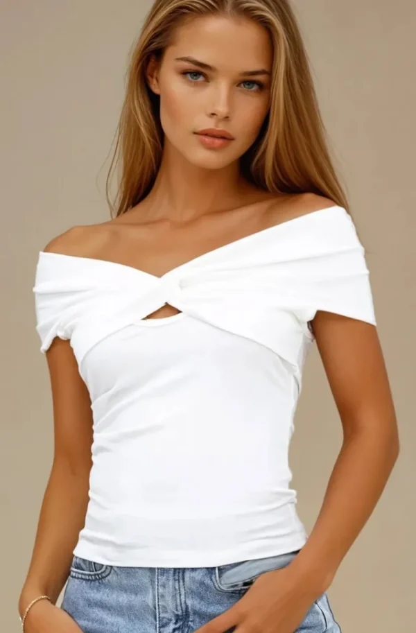 MIXED BRANDS - Top 8477 - White Best