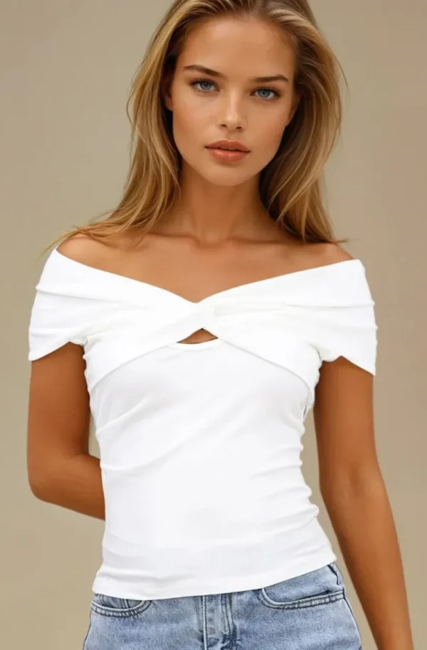 MIXED BRANDS - Top 8477 - White Best