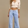 MIXED BRANDS - Trendy wide jeans 2771 - Light Blue New