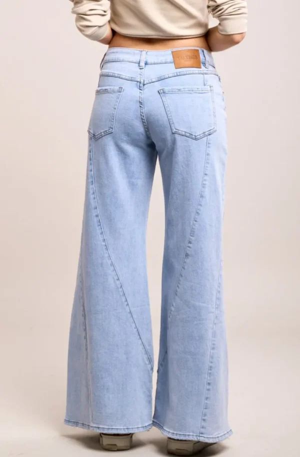 MIXED BRANDS - Trendy wide jeans 2771 - Light Blue New