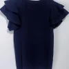 MIXED BRANDS - Tshirt with frills 2169 - Navy Hot