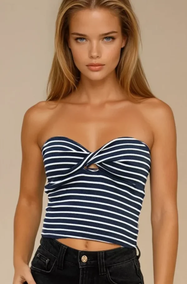 MIXED BRANDS - Tube top 9576 - Striped Marine Best