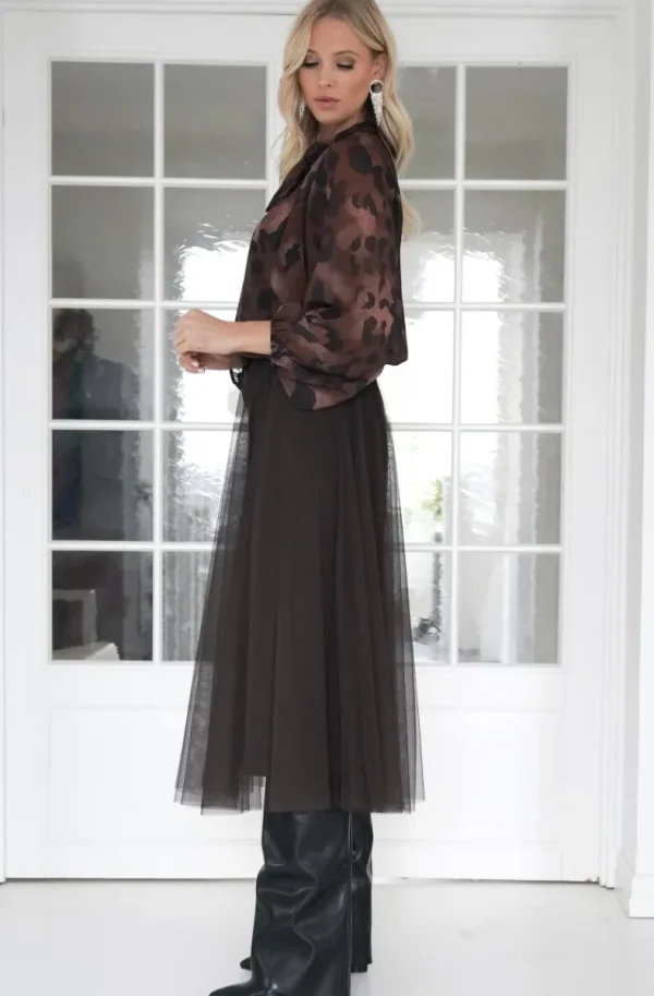 MIXED BRANDS - Tulle skirt Tulipa 0231 - Dark Brown New