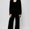 MIXED BRANDS - Velvet Blazer 333 - Black Hot