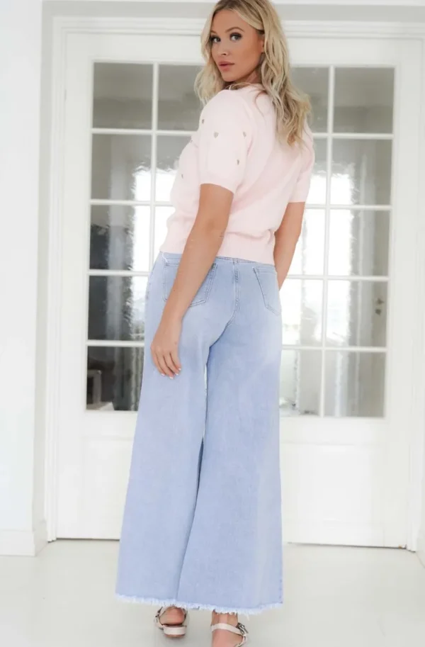 MIXED BRANDS - Wide flare jeans 2289 - Light Blue Clearance