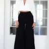 MIXED BRANDS - Wide Leg Palazzo Trousers 13305 - Black New