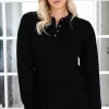 NORR - Als Polo Knit Top Black Fashion