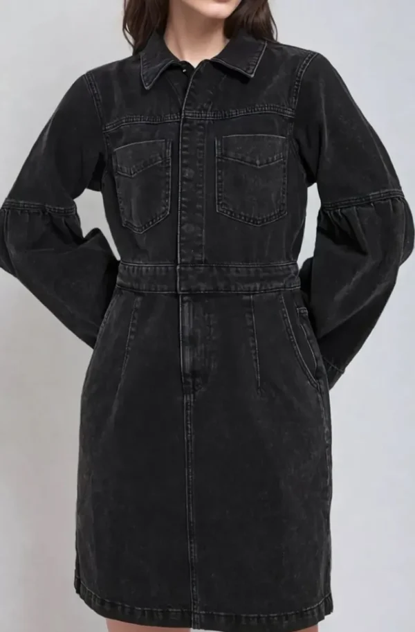 NORR - Hannali denim dress - Black wash New