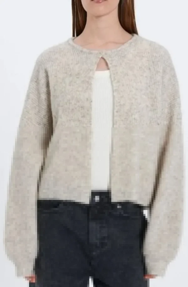 NORR - Hazina kint cardigan - Beige Melange Clearance