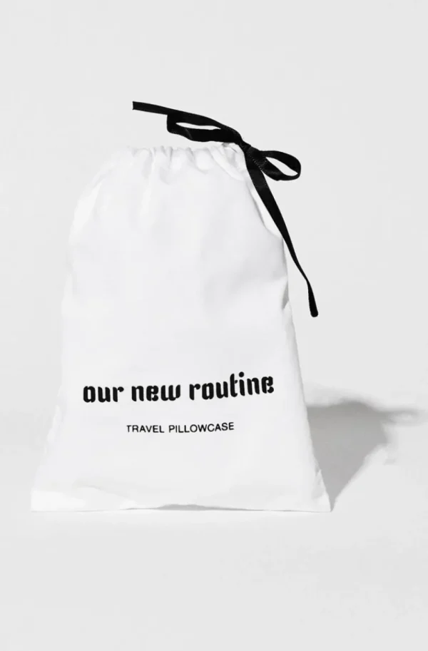 OUR NEW ROUTINE - Travel Pillowcase 001 White Discount