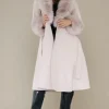 PLAIN VANILLA - Amazing coat with Faux for Details - Sand Fashion