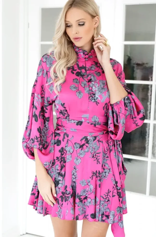 RAVN RAVN - Aliah Dress - Paisley Pink Clearance