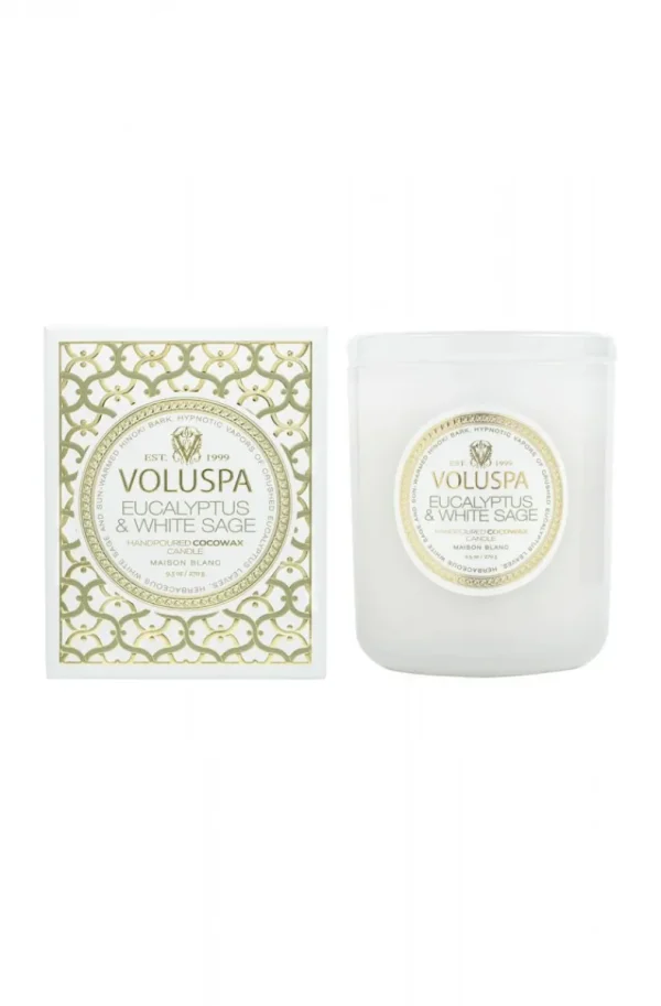 VOLUSPA - Classic Boxed Candle 60tim - Eucalyptus & White Sage Best