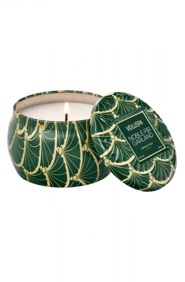 VOLUSPA - Noble Fir Garland Mini Tin Candle Discount